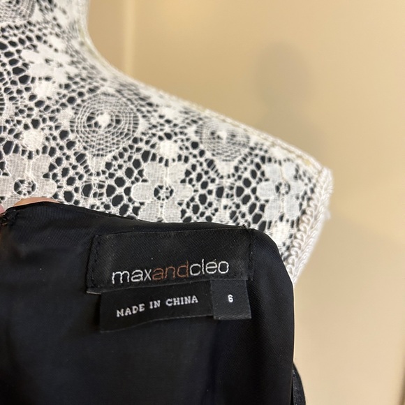 Max & Cleo Grey Bow Dress (Size 6) - Picture 5 of 5